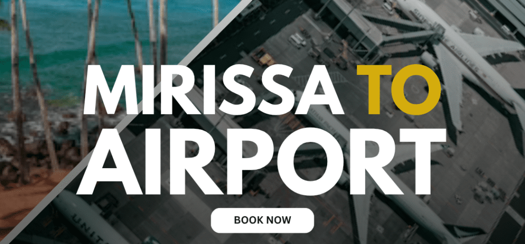 Mirissa to Colombo airport taxi