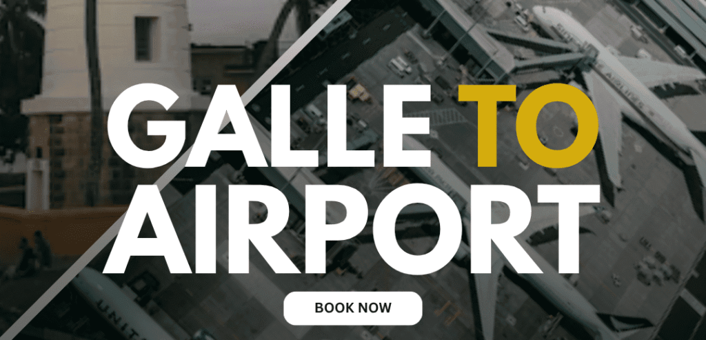 Galle to Colombo airport taxi